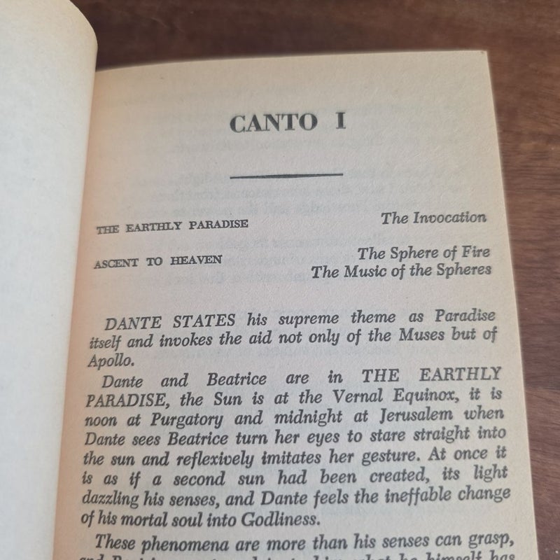 VINTAGE 1970 The Paradiso (Written by Dante Alighieri, Translated by John Ciardi) Mentor Book Series