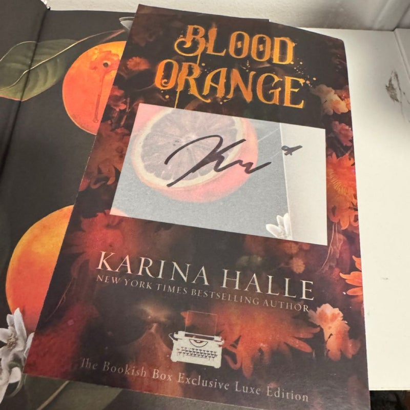 Bookish box Blood Orange/ Black Rose Dracula Duet SIGNED