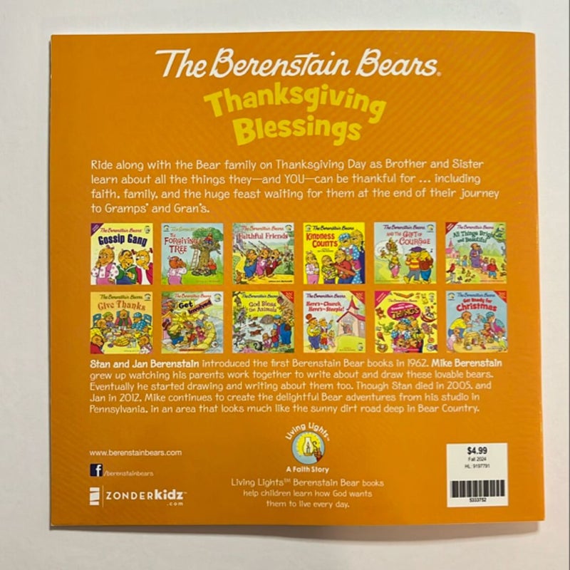 The Berenstain Bears Thanksgiving Blessings