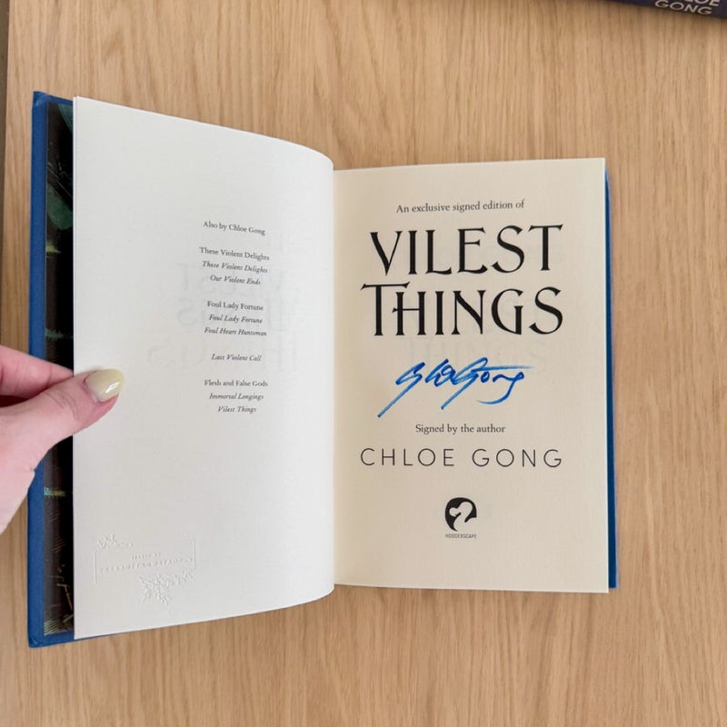 Vilest Things SIGNED *Waterstones Exclusive Edition*