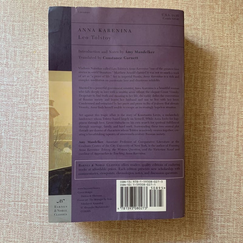 Anna Karenina (Barnes and Noble Classics Series)