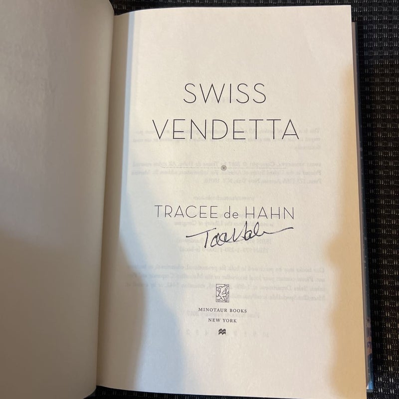Swiss Vendetta and A Well-Timed Murder (signed)