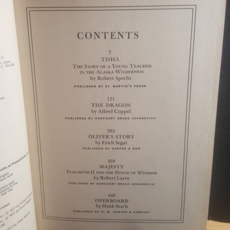 Reader's Digest condensed books volume three 1977