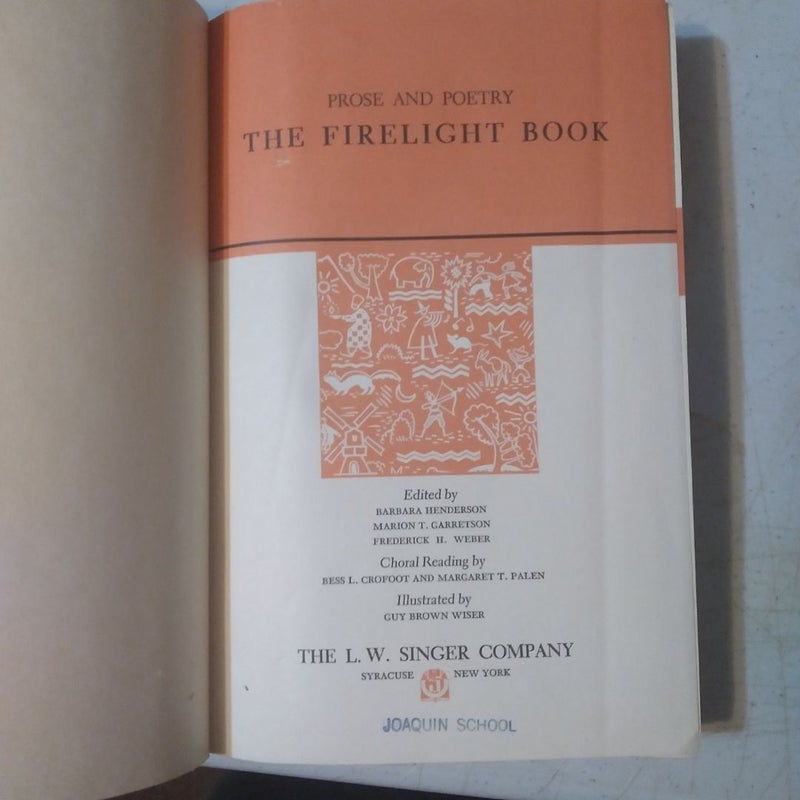 Vintage 1946 The Firelight Book