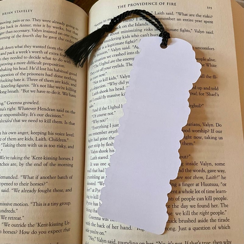Brown Book-stack Bookmark with Black Tassel 