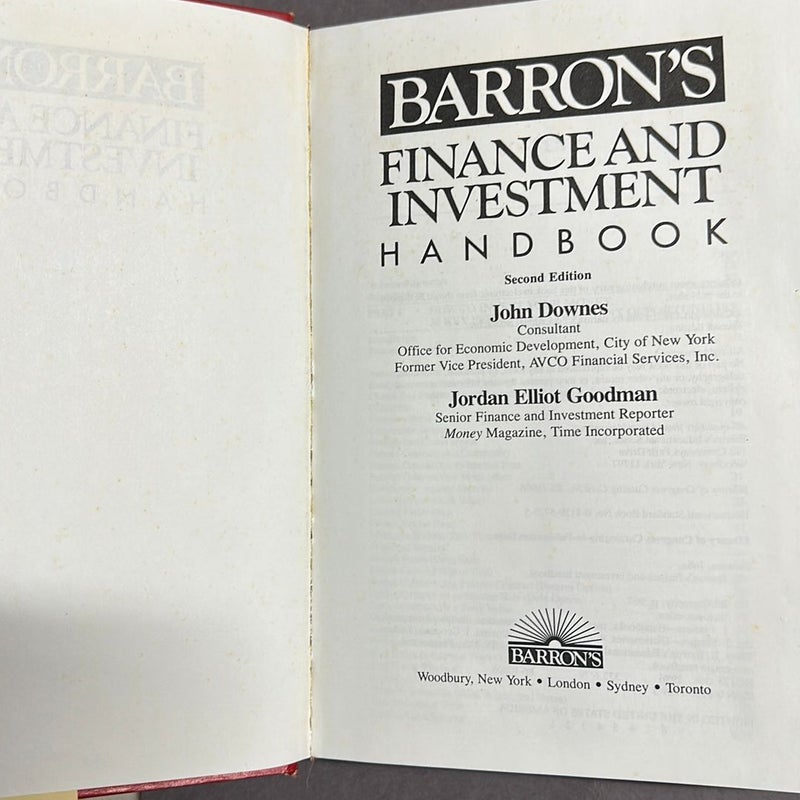 Finance and Investment Handbook