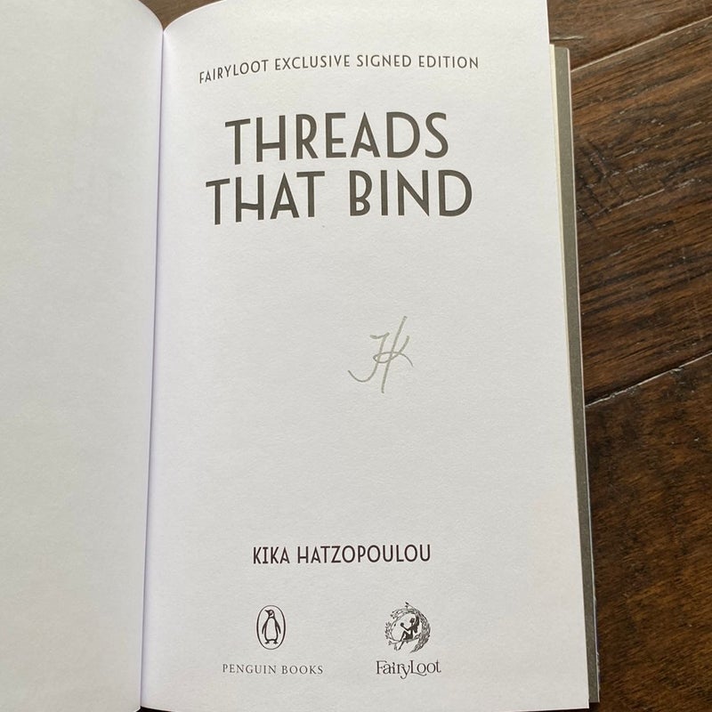 Threads That Bind - Fairyloot signed exclusive edition
