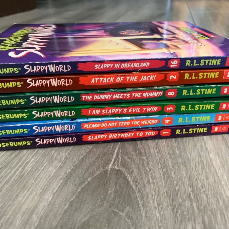 LOT Of (6) GOOSEBUMPS: SLAPPYWORLD, VTG Teen Horror Series by R.L. Stine *HTF*