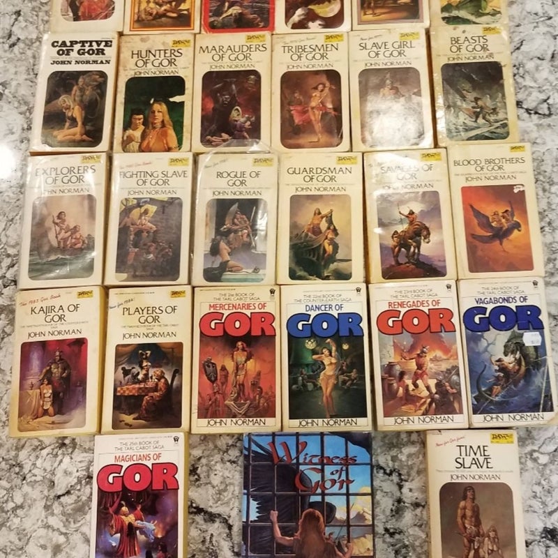 First 25 original Gor books,  paperbacks