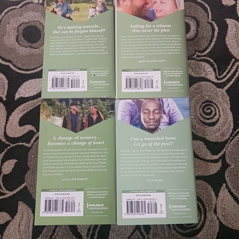 4 Harlequin Heartwarming Books 