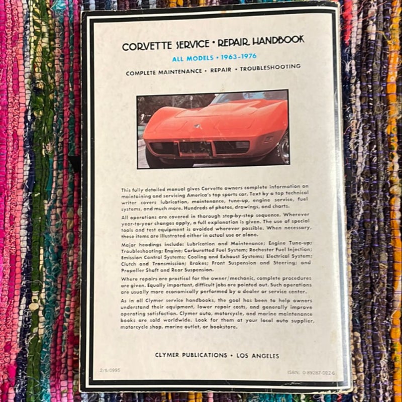 Corvette Service-Repair Handbook