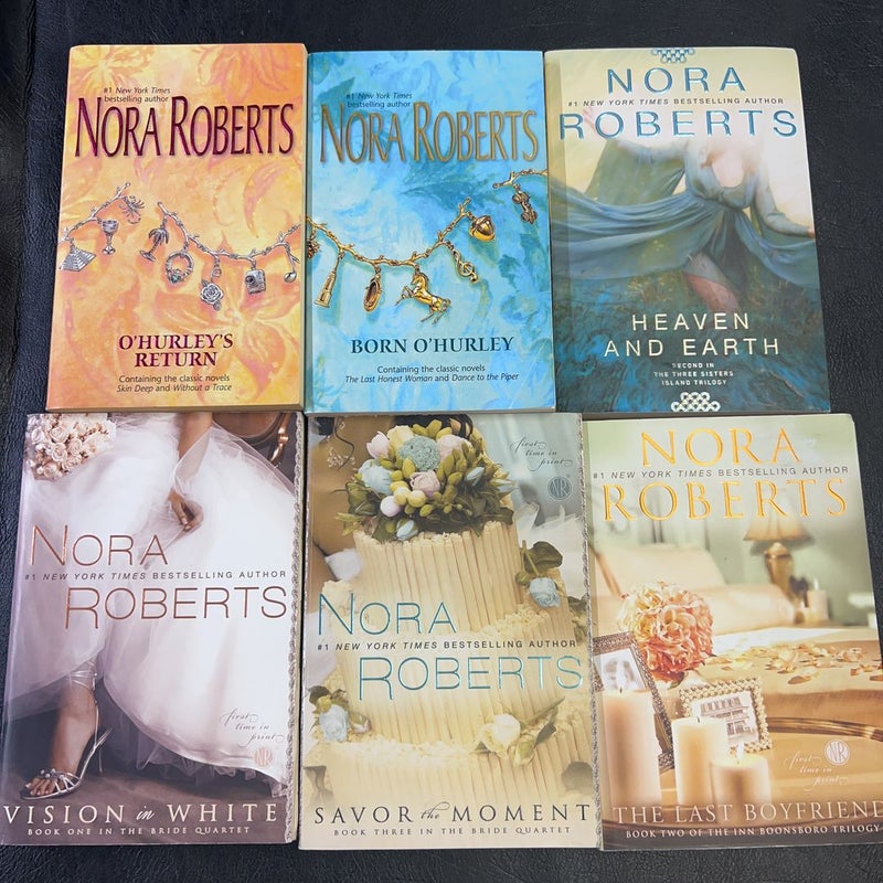 Nora Roberts 6 Paperback Bundle