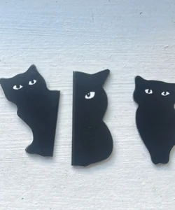 Black Cat Magnetic Bookmark (1 pc)