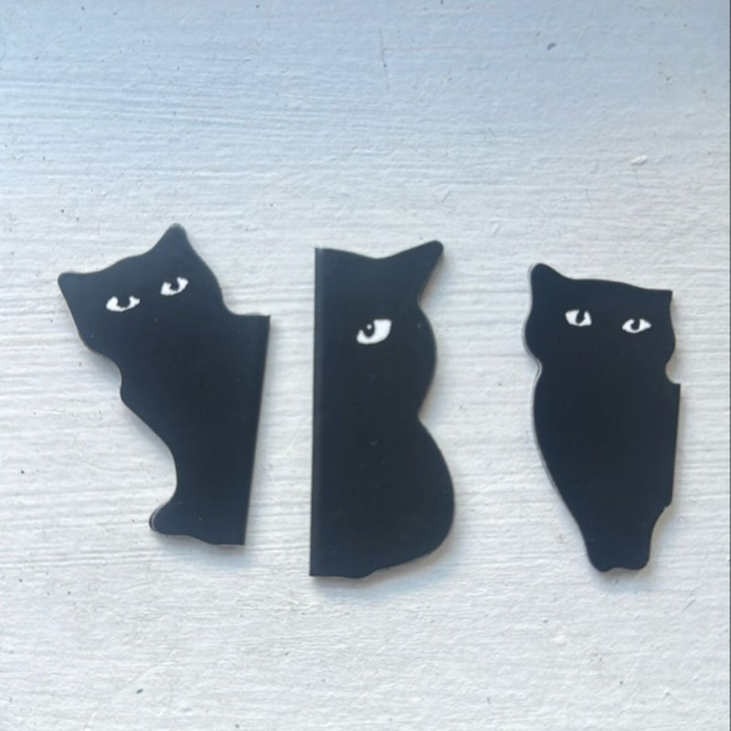 Black Cat Magnetic Bookmark (1 pc)