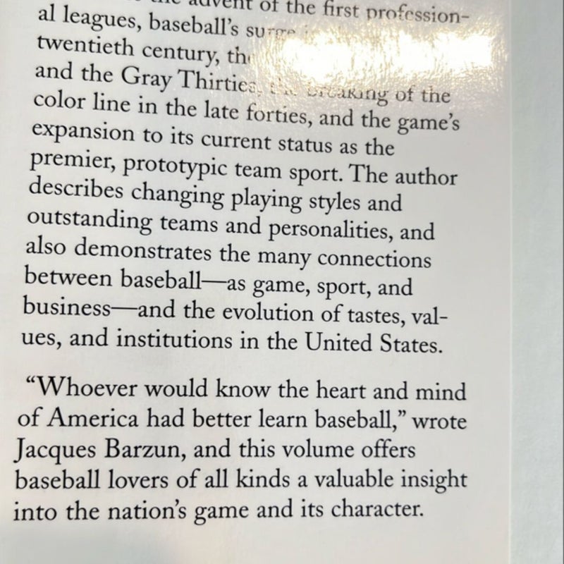 Our Game - an American Baseball History