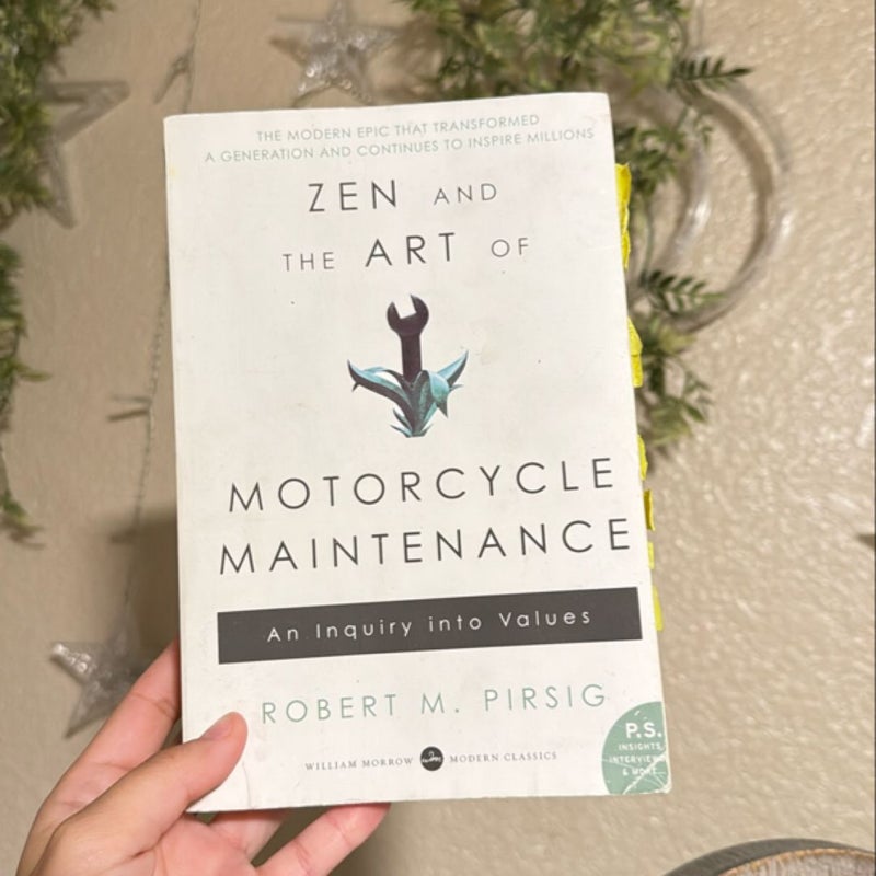 Zen and the Art of Motorcycle Maintenance