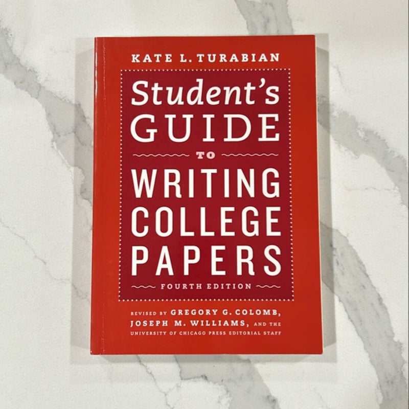 Student's Guide to Writing College Papers