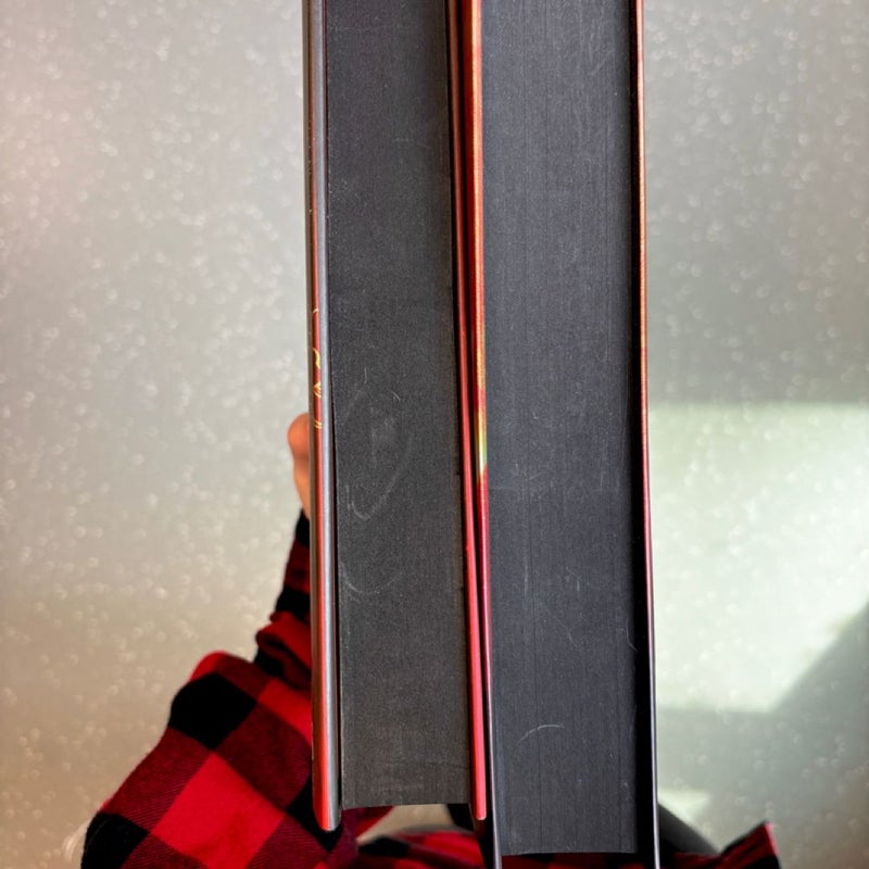 Fourth Wing & Iron Flame special edition set, SPRAYED EDGES