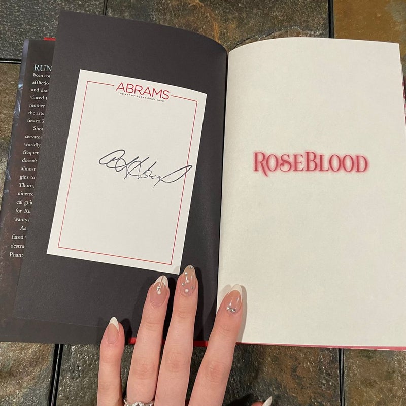 RoseBlood (signed bookplate)