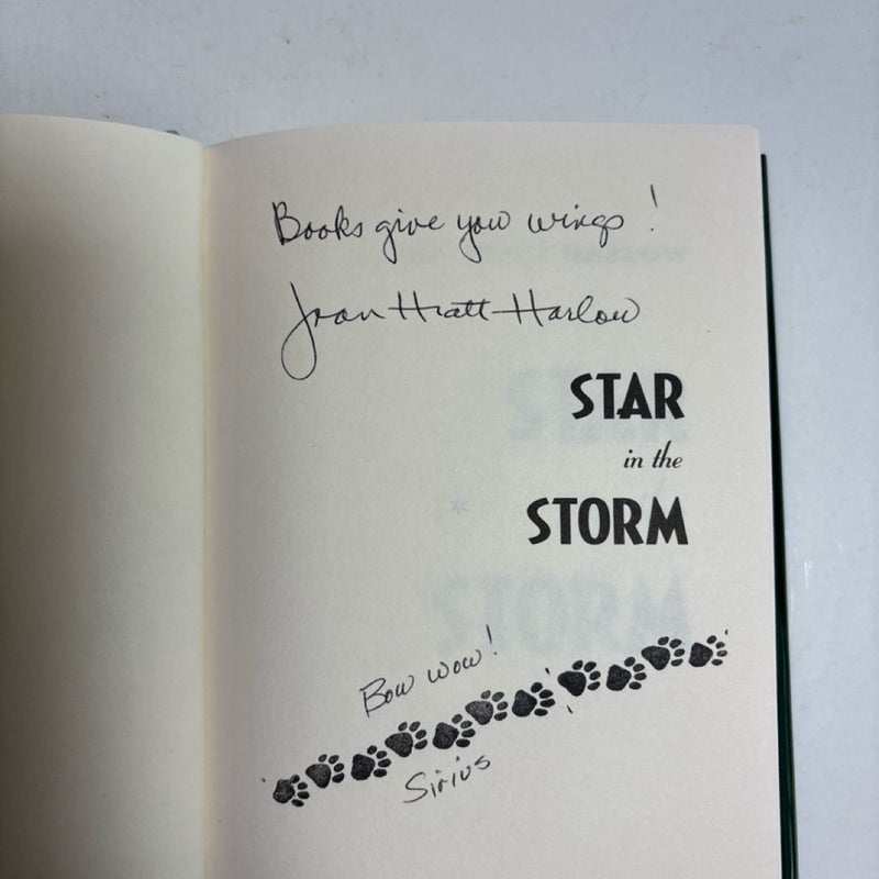 Star in the Storm by Joan Hiatt Harlow,  HC,  1st edition SIGNED BY AUTHOR