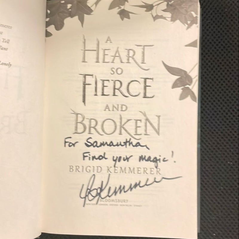 A Heart So Fierce and Broken - Signed and Personalized 