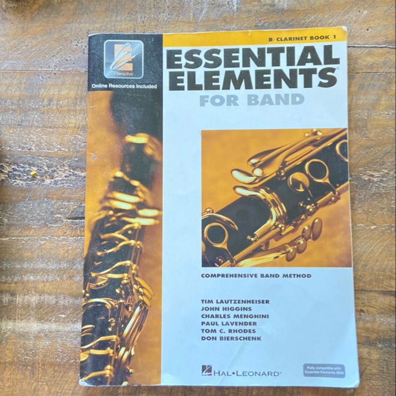 Essential Elements for Band - Bb Clarinet Book 1 with EEi (Book/Media Online)