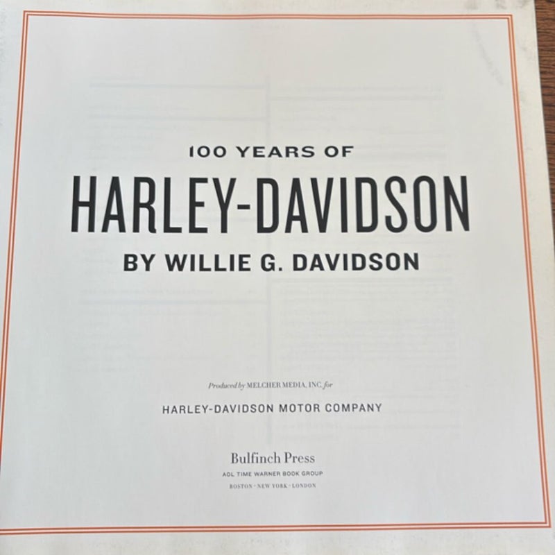 100 Years of Harley-Davidson