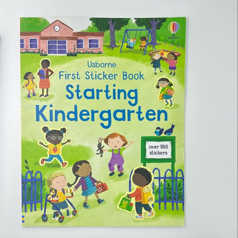 First Sticker Book Starting Kindergarten