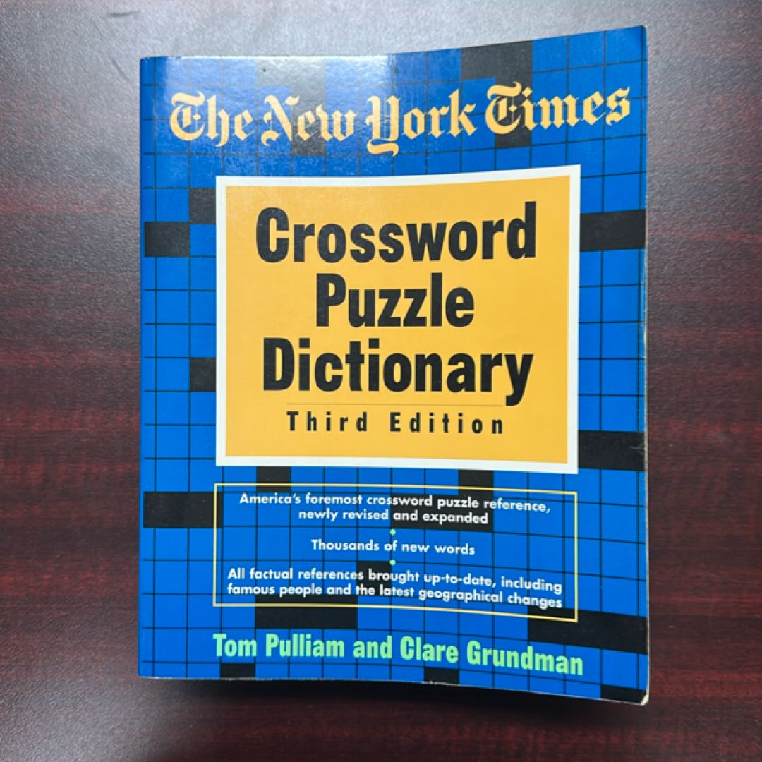New York Times Crossword Dictionary