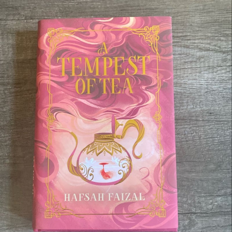 A Tempest of Tea Fairyloot sprayed edges 