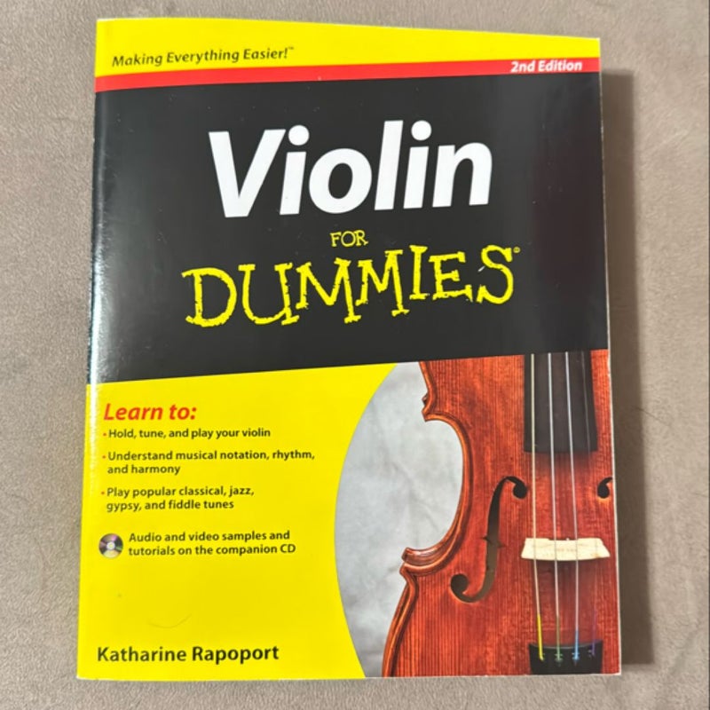 Violin for Dummies, 2nd Edition