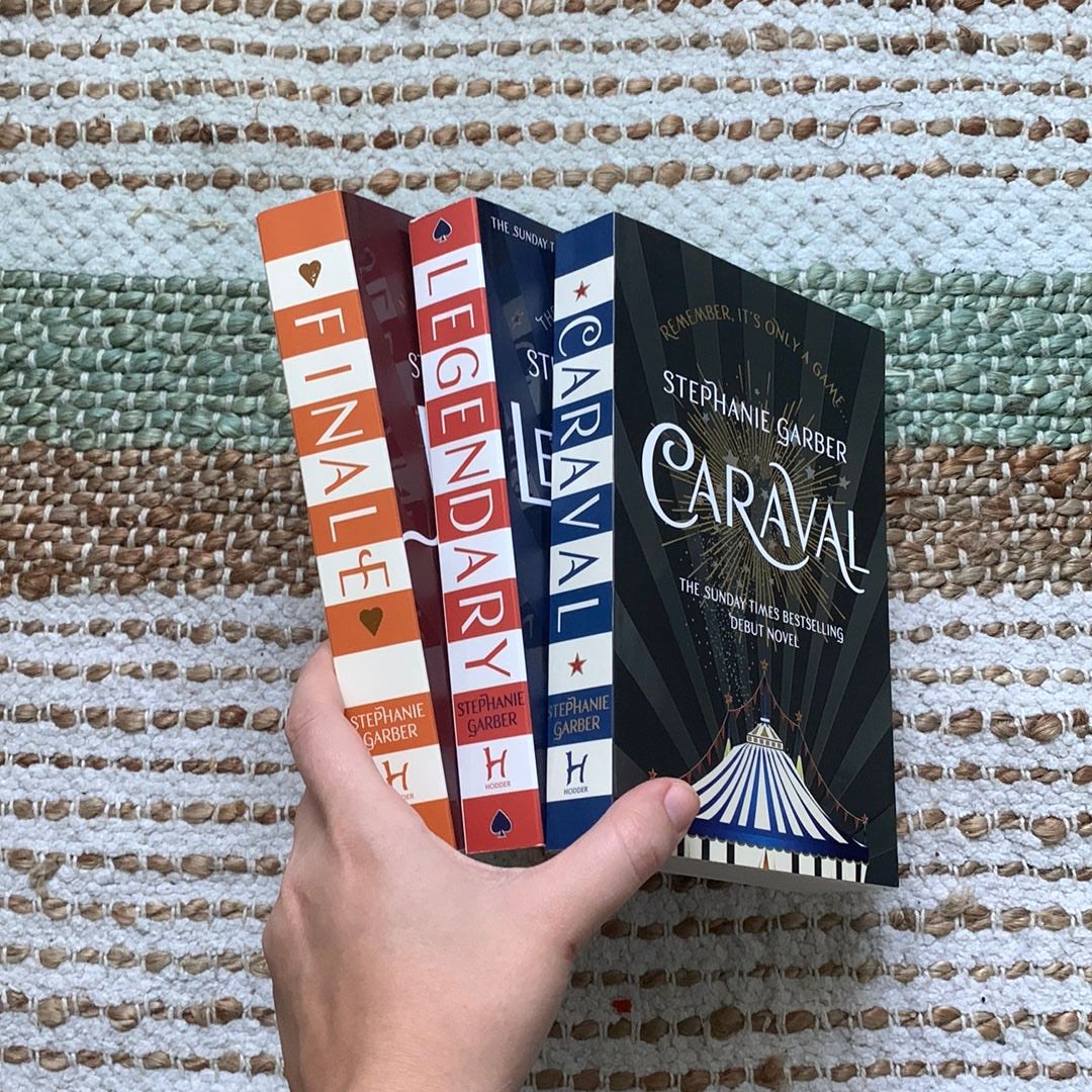 Caraval trilogy UK covers by Stephanie Garber, Paperback