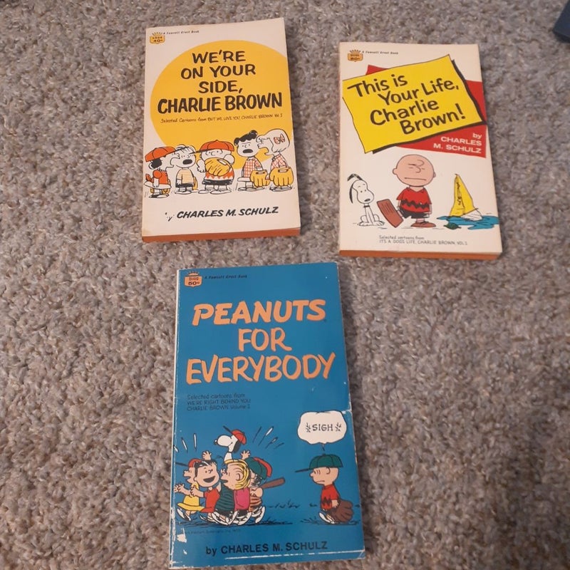 Charlie Brown trio of comic books