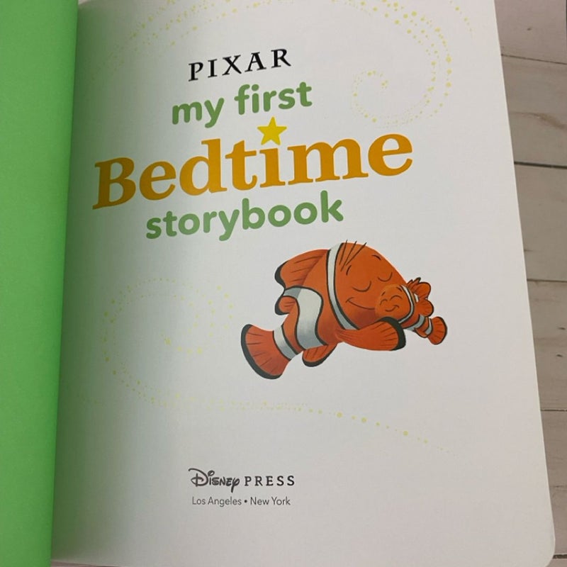 My First Bedtime Storybook Disney Pixar Padded Hardcover Up Ratatouille Nemo
