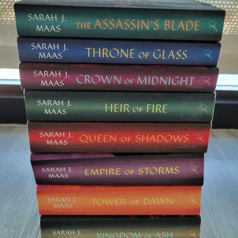THRONE OF GLASS TOG FULL SERIES #1-7 SARAH J. MAAS PAPERBACK ROMANCE FANTASY 1ST ED