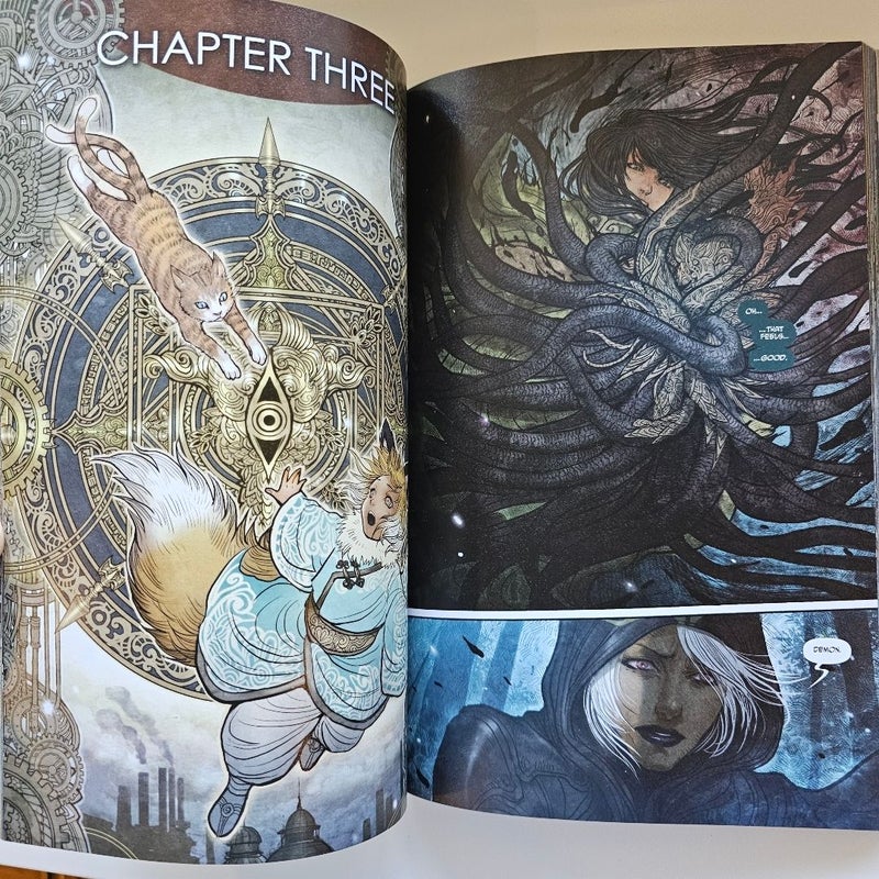 Monstress Volume 1 Double Signed and Monstress Volume 2 graphic novels