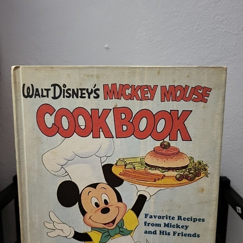 Walt Disney Mickey Mouse Cookbook 1975 Hard Cover  Golden Book Childrens Recipes