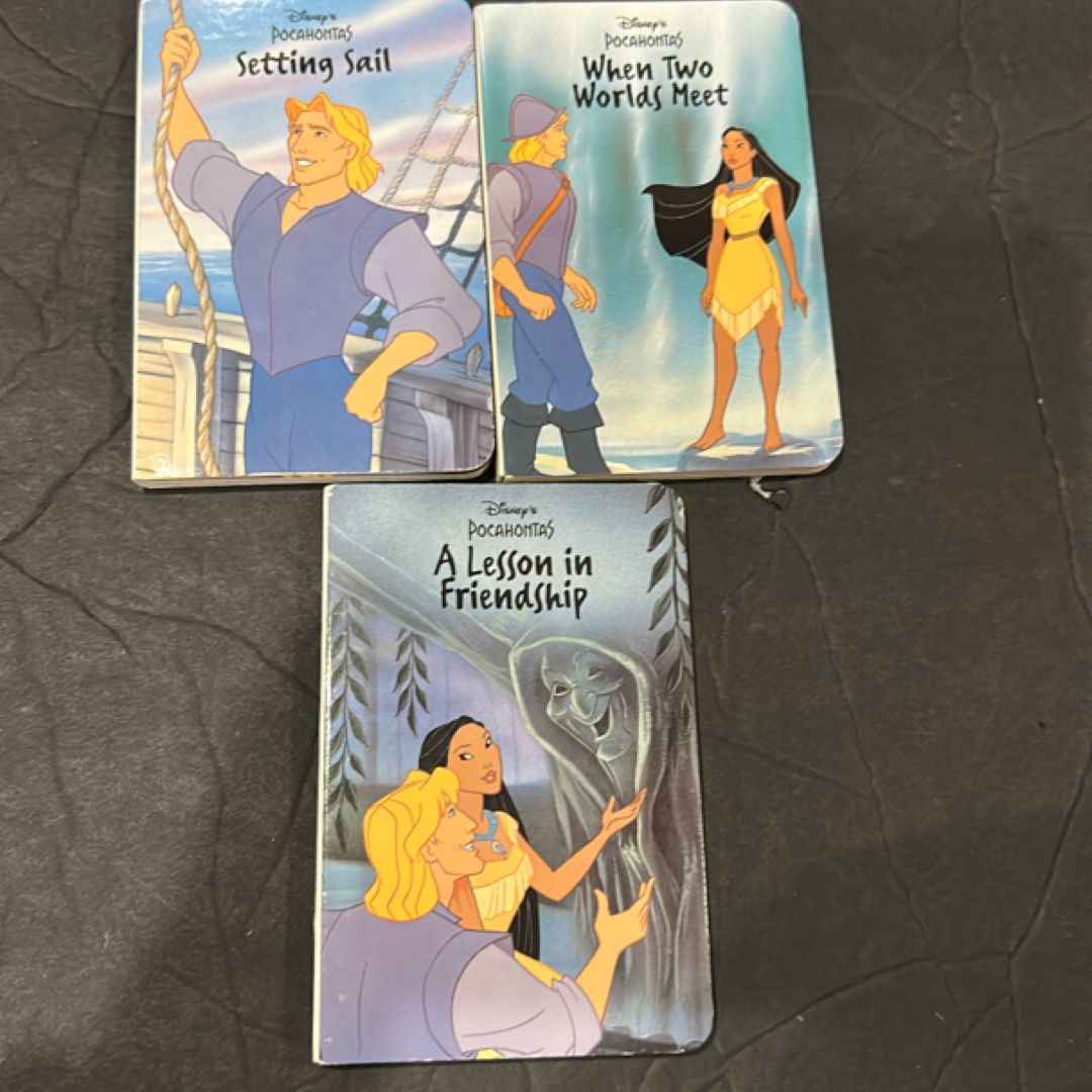 Disney Pocahontas books 3pc 