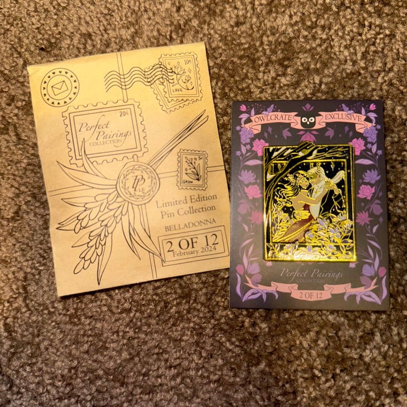 OwlCrate Perfect Pairings Pin #2 Belladonna