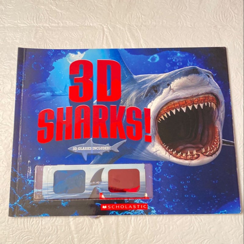  3 D Sharks!!!  3D Glasses Incuded 