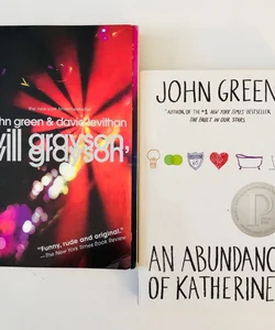 An Abundance of Katherines, Will Grayson 2 BOOK LOT