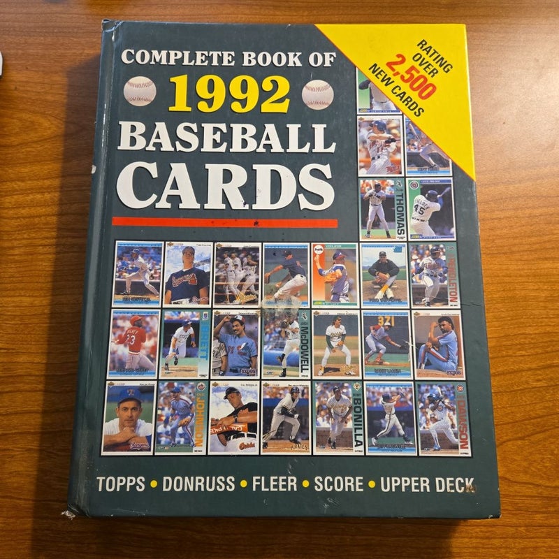 Complete Book of 1992 Baseball Cards 