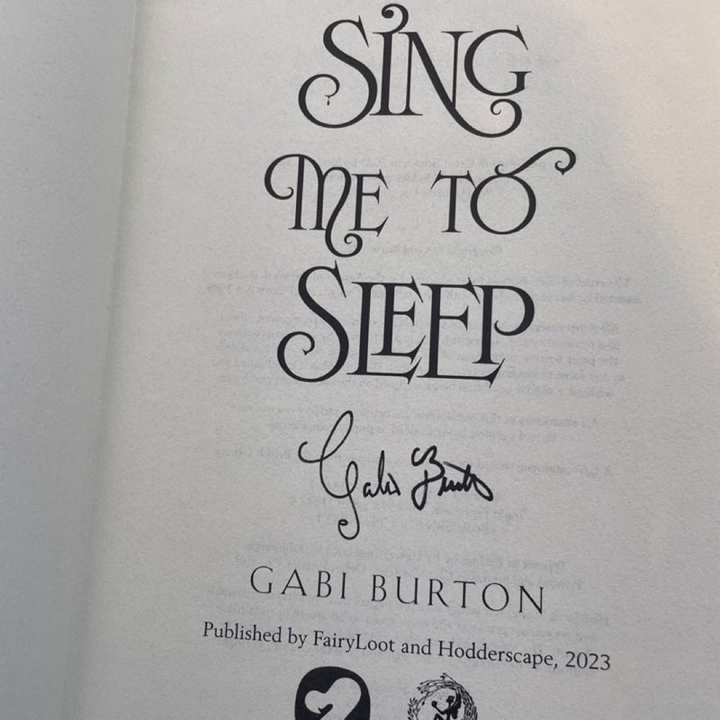 Sing Me to Sleep (signed FairyLoot edition)