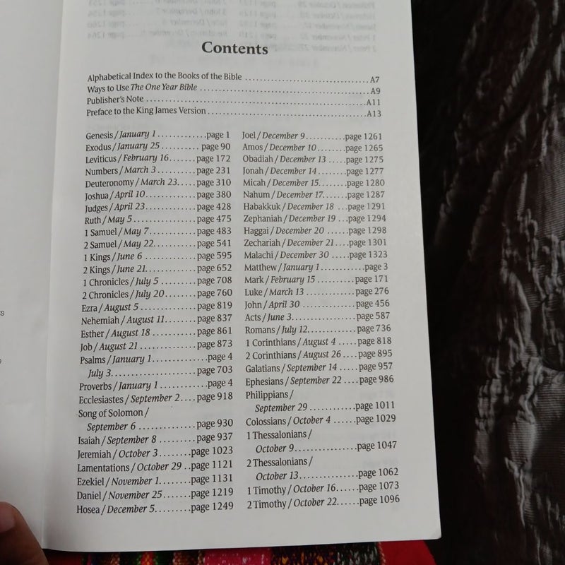 The One Year Bible A1