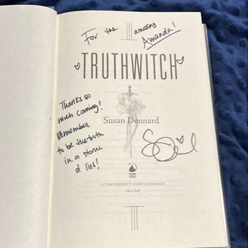 SIGNED Truthwitch Series w/goody! 