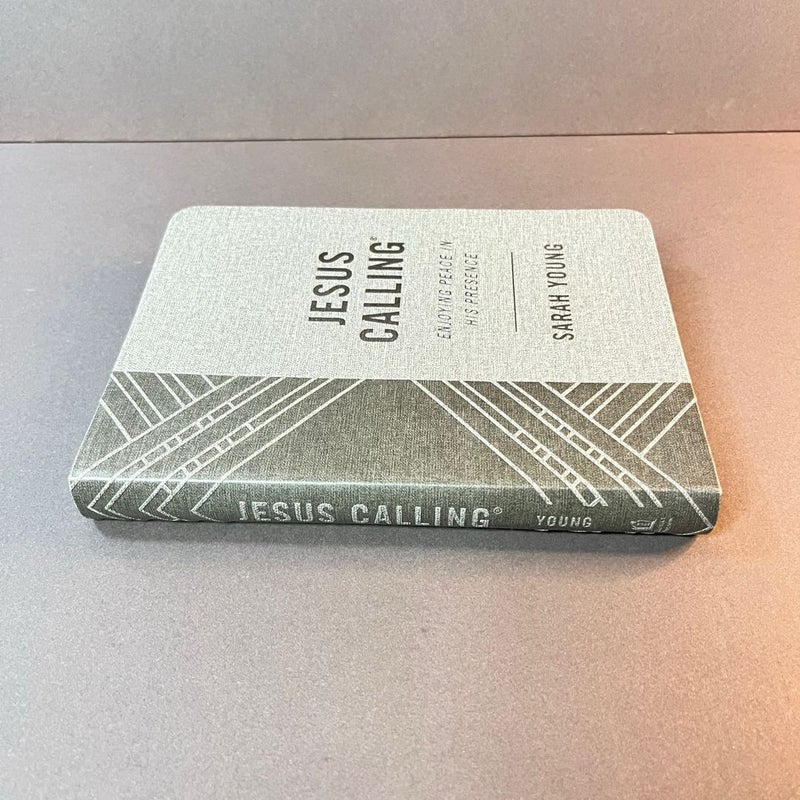 Jesus Calling, Textured Gray Leathersoft, with Full Scriptures