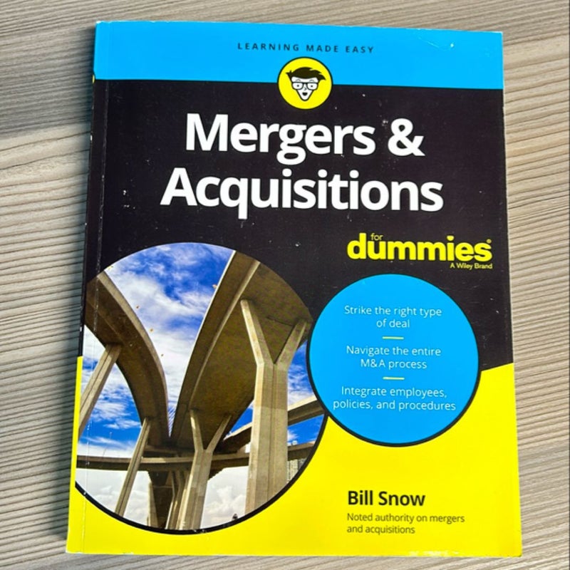 Mergers and Acquisitions for Dummies