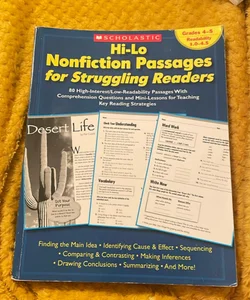 Hi-Lo Nonfiction Passages for Struggling Readers