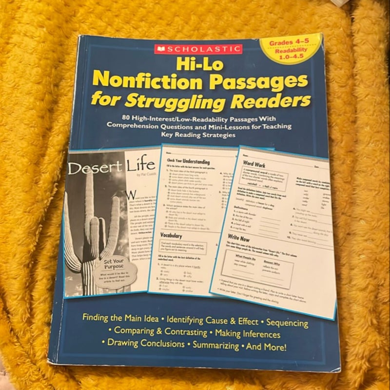 Hi-Lo Nonfiction Passages for Struggling Readers