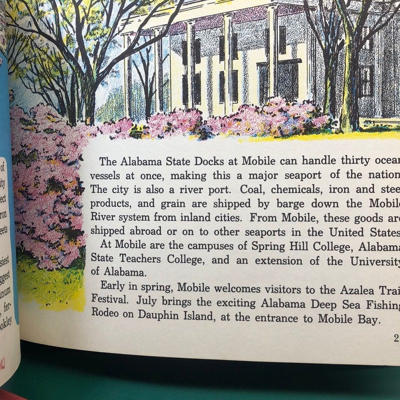 Alabama state book illustrated 